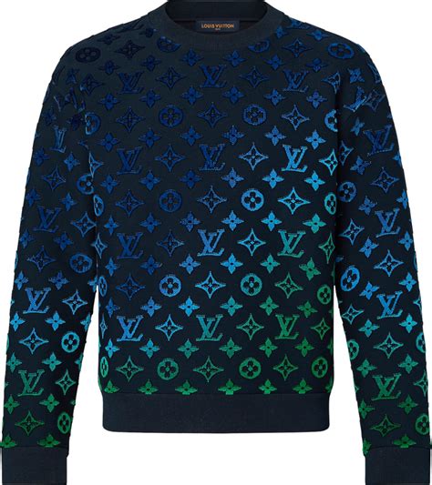 louis vuitton sweater mens blue|louis vuitton velvet sweatshirt.